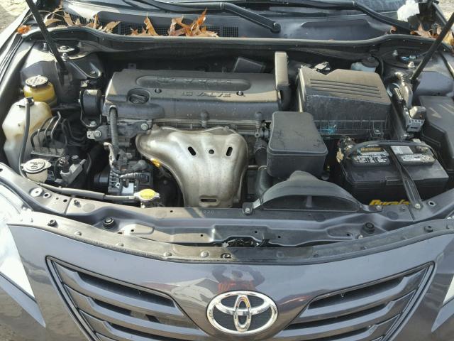 4T1BE46K49U839192 - 2009 TOYOTA CAMRY BASE GRAY photo 7