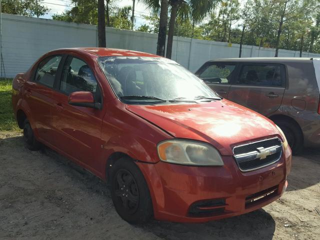 KL1TD56EX9B395668 - 2009 CHEVROLET AVEO LS RED photo 1