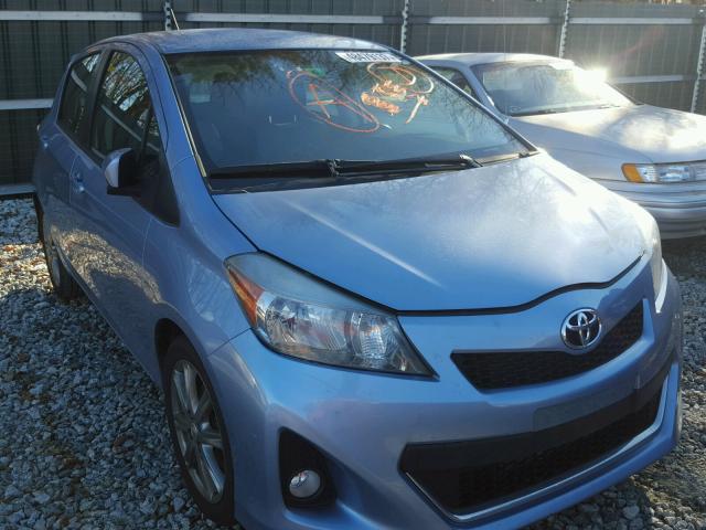 JTDKTUD38CD516731 - 2012 TOYOTA YARIS BLUE photo 1