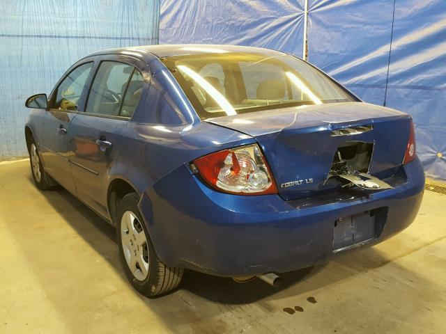 1G1AK55F467610050 - 2006 CHEVROLET COBALT LS BLUE photo 3