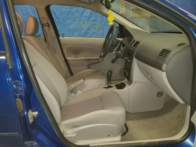 1G1AK55F467610050 - 2006 CHEVROLET COBALT LS BLUE photo 5