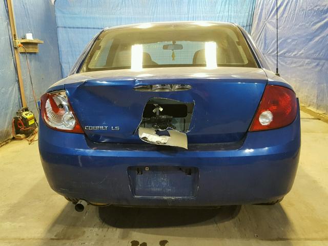 1G1AK55F467610050 - 2006 CHEVROLET COBALT LS BLUE photo 9