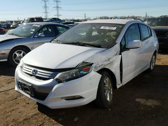 JHMZE2H79AS028633 - 2010 HONDA INSIGHT EX WHITE photo 2