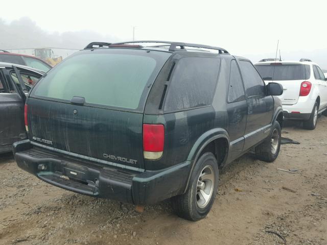 1GNCS18W72K125212 - 2002 CHEVROLET BLAZER GREEN photo 4