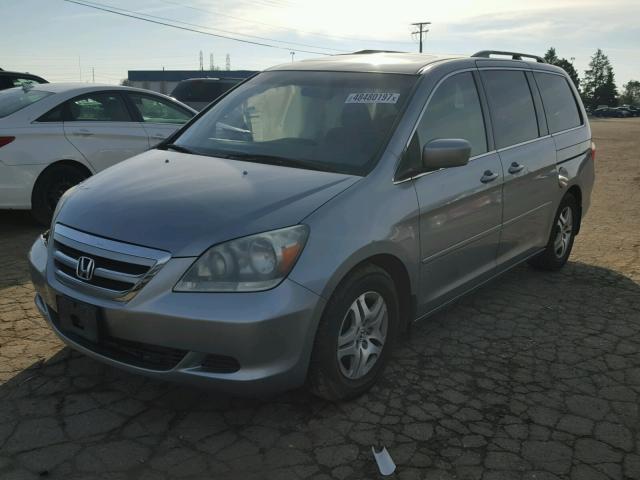 5FNRL38646B059975 - 2006 HONDA ODYSSEY EX SILVER photo 2