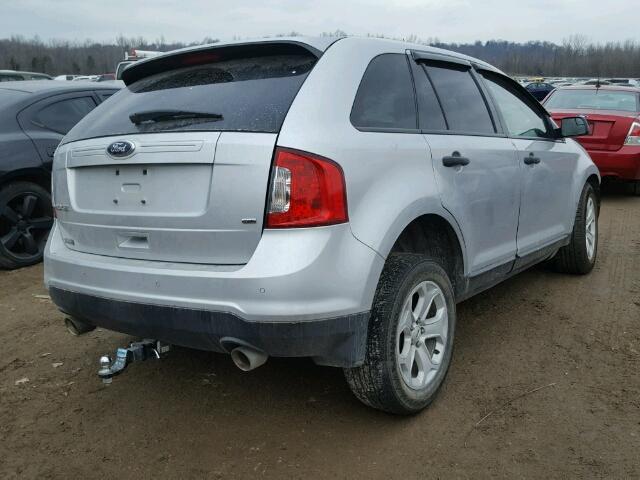 2FMDK4GC3DBE11895 - 2013 FORD EDGE SE SILVER photo 4