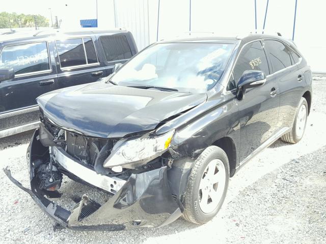 2T2BK1BA9BC113125 - 2011 LEXUS RX 350 BLACK photo 2