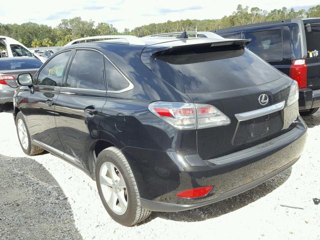 2T2BK1BA9BC113125 - 2011 LEXUS RX 350 BLACK photo 3