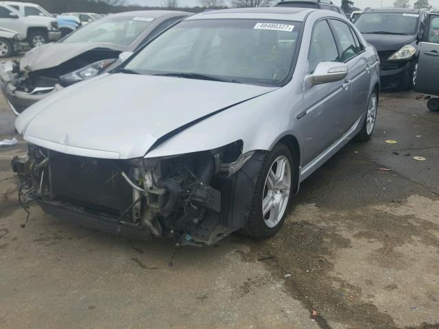 19UUA66288A011023 - 2008 ACURA TL SILVER photo 2