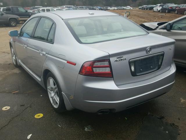 19UUA66288A011023 - 2008 ACURA TL SILVER photo 3