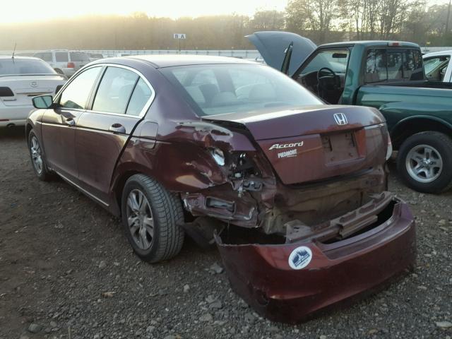 1HGCP26439A139465 - 2009 HONDA ACCORD LXP BURGUNDY photo 3