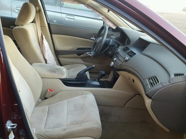 1HGCP26439A139465 - 2009 HONDA ACCORD LXP BURGUNDY photo 5