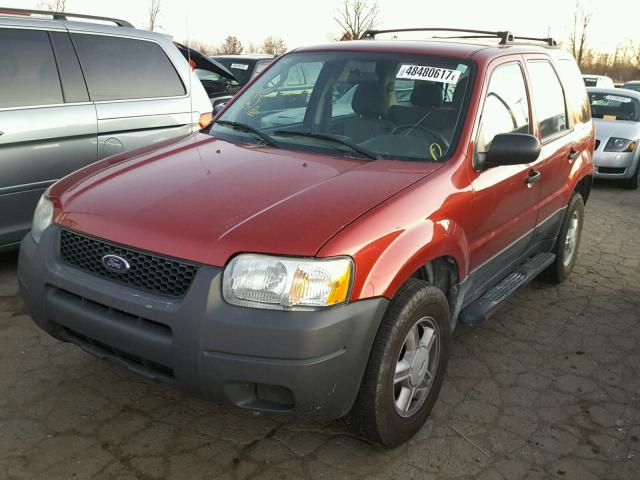 1FMYU02114KB88241 - 2004 FORD ESCAPE XLS RED photo 2