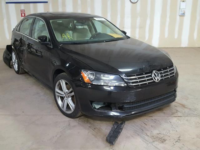 1VWBN7A38EC027154 - 2014 VOLKSWAGEN PASSAT SE BLACK photo 1