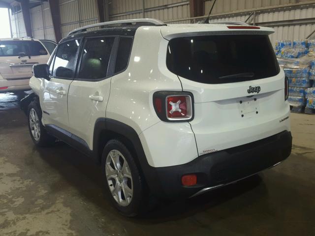 ZACCJADB1HPE52105 - 2017 JEEP RENEGADE L WHITE photo 3