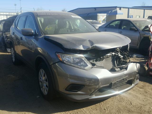 KNMAT2MV9GP627942 - 2016 NISSAN ROGUE S GRAY photo 1