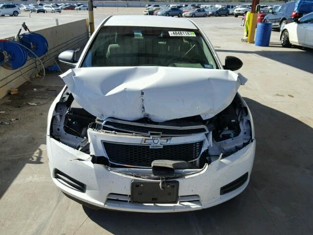 1G1PD5SH3B7308270 - 2011 CHEVROLET CRUZE LS WHITE photo 9