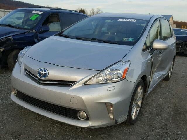 JTDZN3EU7C3108737 - 2012 TOYOTA PRIUS V SILVER photo 2