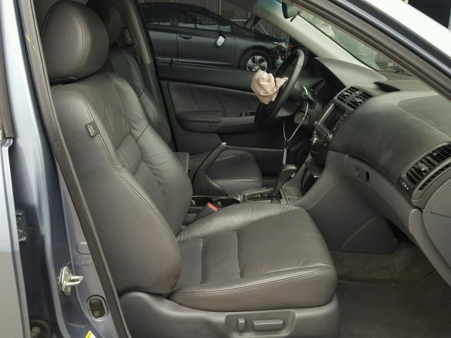 1HGCM66827A004168 - 2007 HONDA ACCORD EX BLUE photo 5