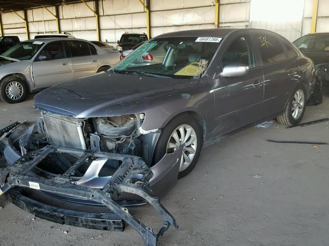 KMHFC46F17A185258 - 2007 HYUNDAI AZERA SE GRAY photo 2