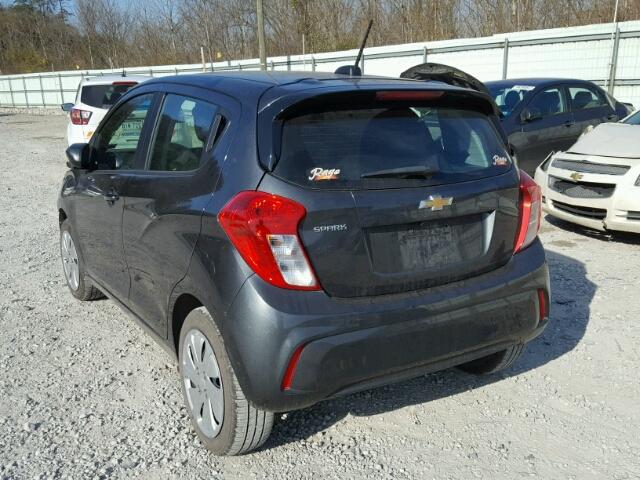 KL8CA6SA0HC815742 - 2017 CHEVROLET SPARK LS CHARCOAL photo 3