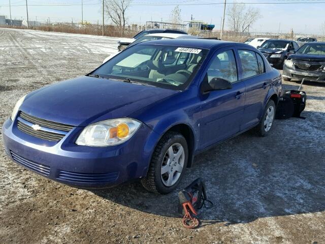 1G1AJ55F477330374 - 2007 CHEVROLET COBALT LS BLUE photo 2