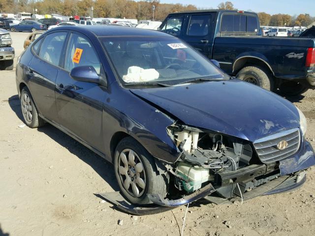 KMHDU46D98U390197 - 2008 HYUNDAI ELANTRA GL BLUE photo 1