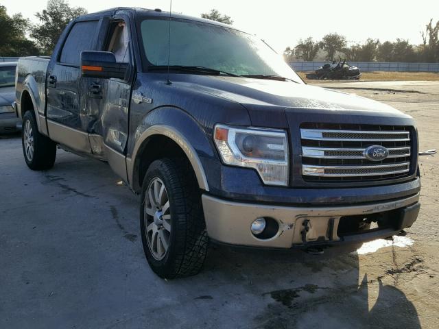 1FTFW1ET7DKF57614 - 2013 FORD F150 SUPER BLUE photo 1