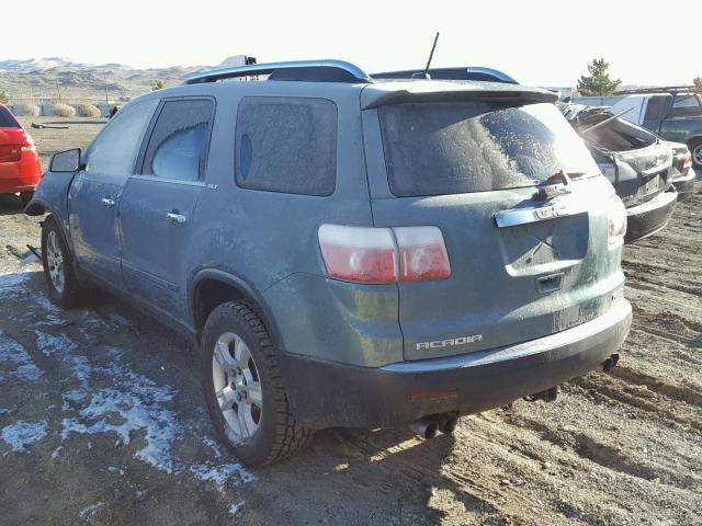 1GKEV23D29J174987 - 2009 GMC ACADIA SLT TEAL photo 3