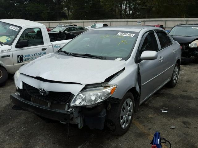 2T1BU4EE8AC522858 - 2010 TOYOTA COROLLA BA SILVER photo 2