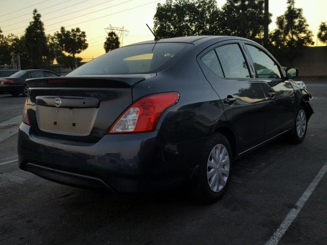 3N1CN7APXHL890351 - 2017 NISSAN VERSA S BLUE photo 4