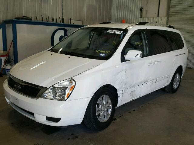 KNDMG4C70C6464985 - 2012 KIA SEDONA LX WHITE photo 9