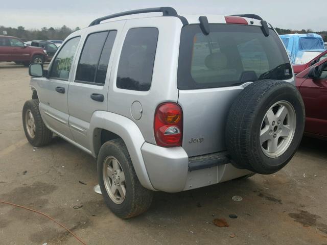 1J4GK58K63W578319 - 2003 JEEP LIBERTY LI SILVER photo 3