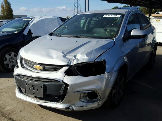 1G1JF5SB1H4127576 - 2017 CHEVROLET SONIC PREM SILVER photo 2