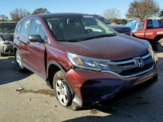 2HKRM3H32FH511765 - 2015 HONDA CR-V LX BURGUNDY photo 1