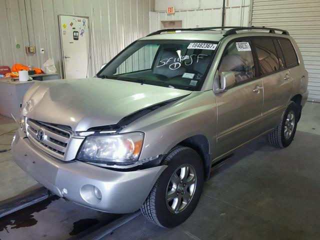 JTEEP21A260162902 - 2006 TOYOTA HIGHLANDER SILVER photo 2