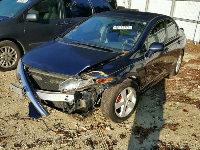 1HGFA16886L026686 - 2006 HONDA CIVIC EX BLUE photo 2