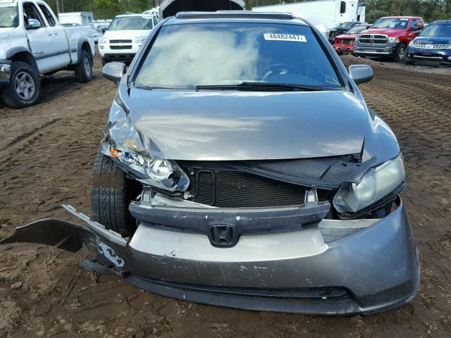 2HGFA16856H523644 - 2006 HONDA CIVIC EX GRAY photo 9