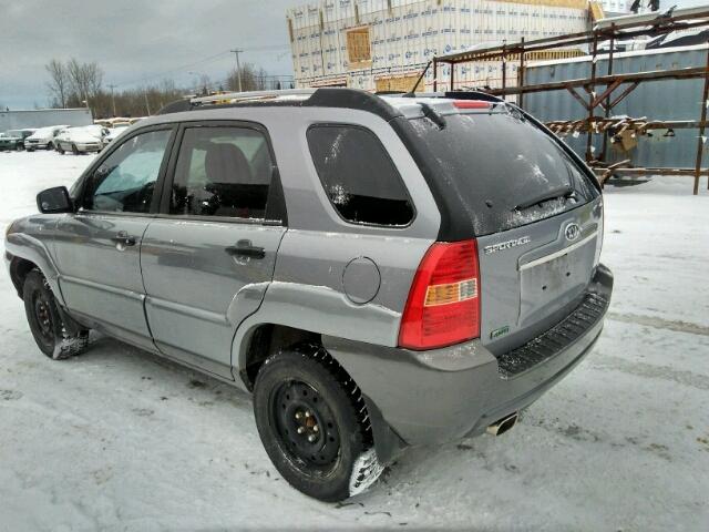 KNDJE723487489270 - 2008 KIA SPORTAGE E GRAY photo 3