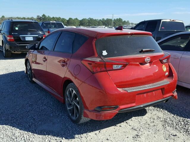 JTNKARJE3GJ503557 - 2016 TOYOTA SCION IM RED photo 3