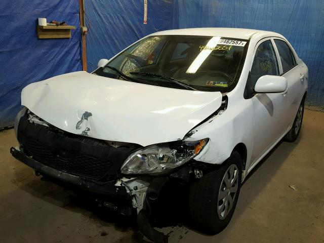 2T1BU4EE2AC243227 - 2010 TOYOTA COROLLA BA WHITE photo 2