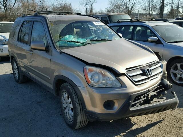 SHSRD789X5U336425 - 2005 HONDA CR-V SE TAN photo 1