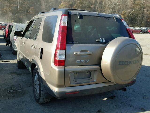 SHSRD789X5U336425 - 2005 HONDA CR-V SE TAN photo 3