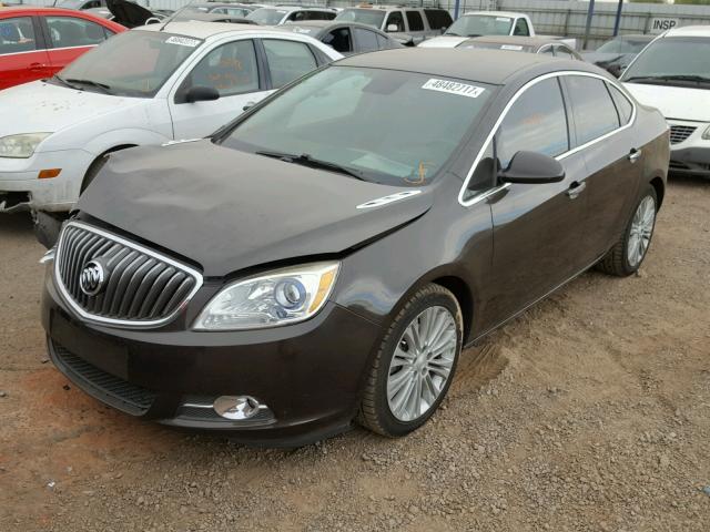 1G4PP5SK7E4127166 - 2014 BUICK VERANO BLACK photo 2