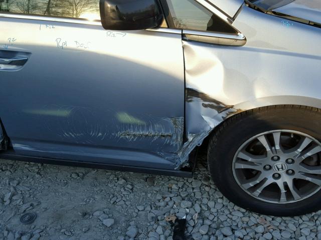 5FNRL5H46BB014797 - 2011 HONDA ODYSSEY EX BLUE photo 9