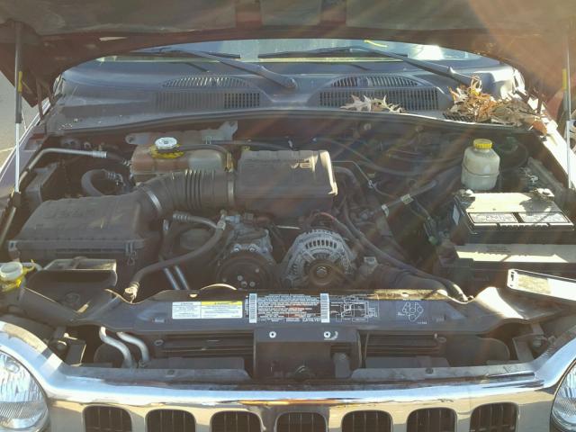 1J4GL48K72W352120 - 2002 JEEP LIBERTY SP MAROON photo 7
