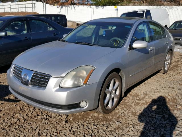 1N4BA41E04C808009 - 2004 NISSAN MAXIMA SE SILVER photo 2