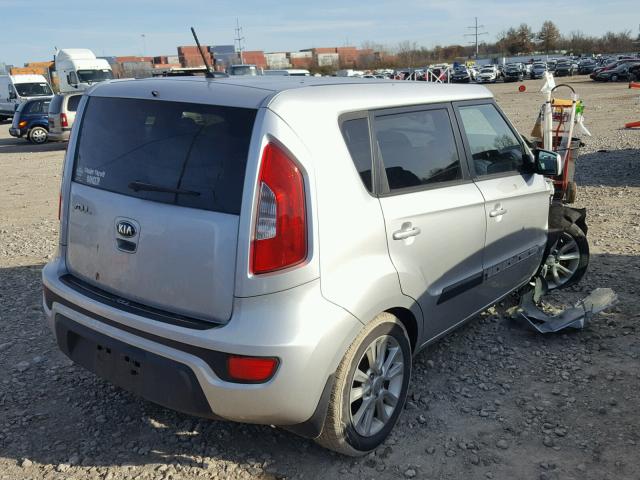 KNDJT2A56D7768161 - 2013 KIA SOUL SILVER photo 4