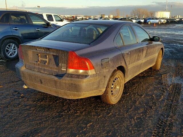 YV1RH59H632266440 - 2003 VOLVO S60 2.5T BLUE photo 4