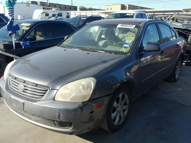 KNAGE124775104615 - 2007 KIA OPTIMA LX GRAY photo 2